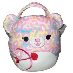 Michaela Squishmallow the Cheetah Valentine's Day Plush Bucket